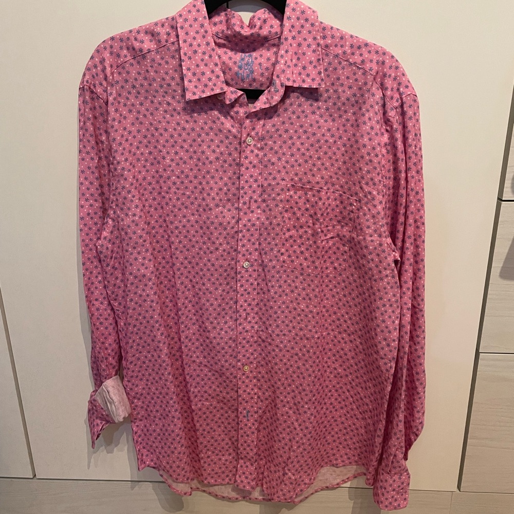 J. McLaughlin Pink Button Down
